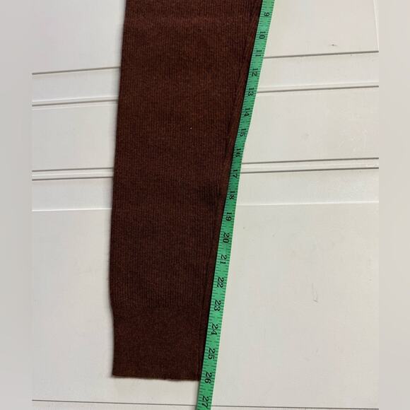 Thread & Supply Sienna Wool Blend Knit Brown Leggings Pants Joggers Size Small - Picture 2 of 6